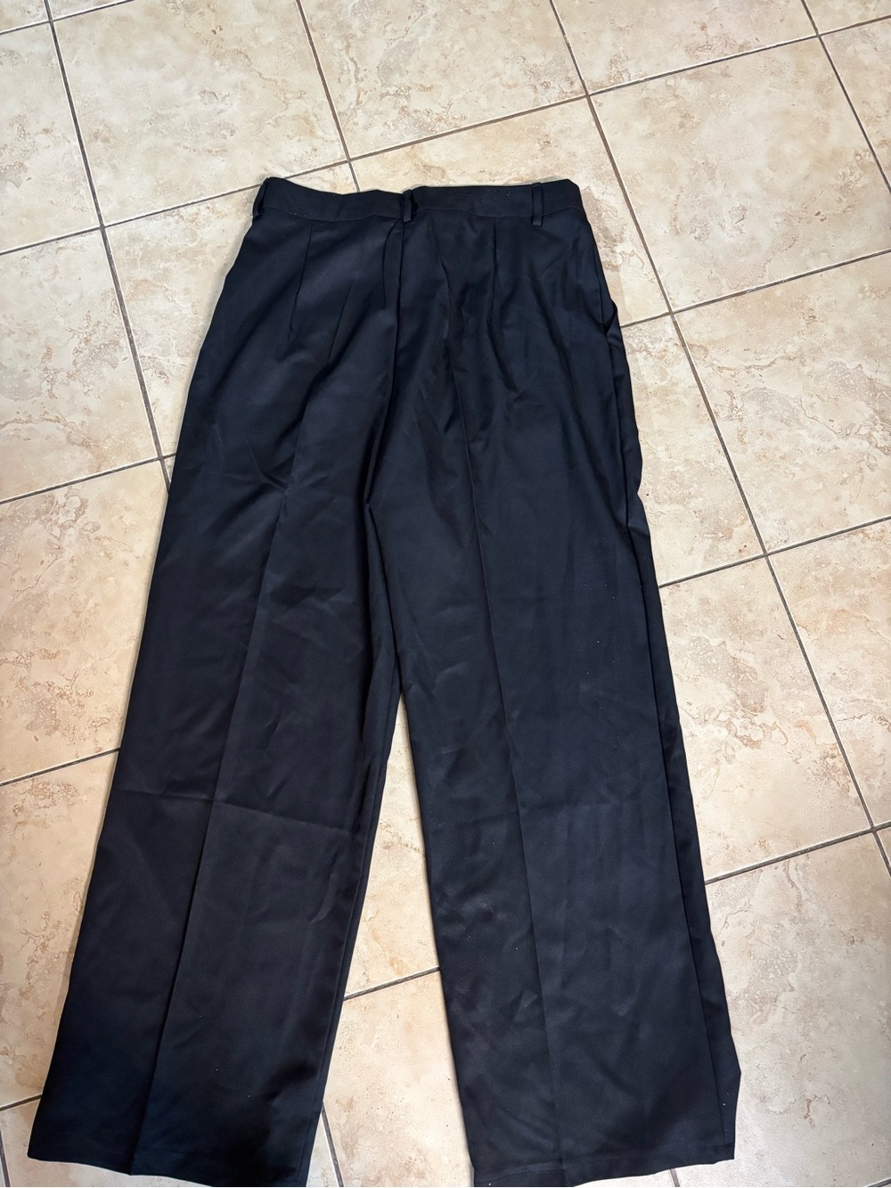 BLACK PLEATED PANTS 15” WAIST